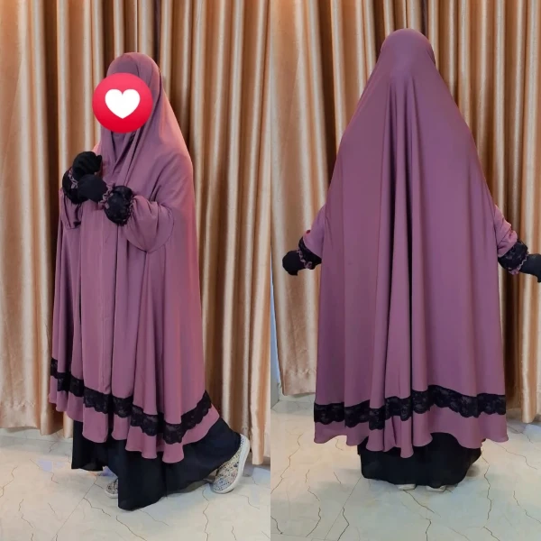 Separate nose nikab Khimar and skirt set CB101