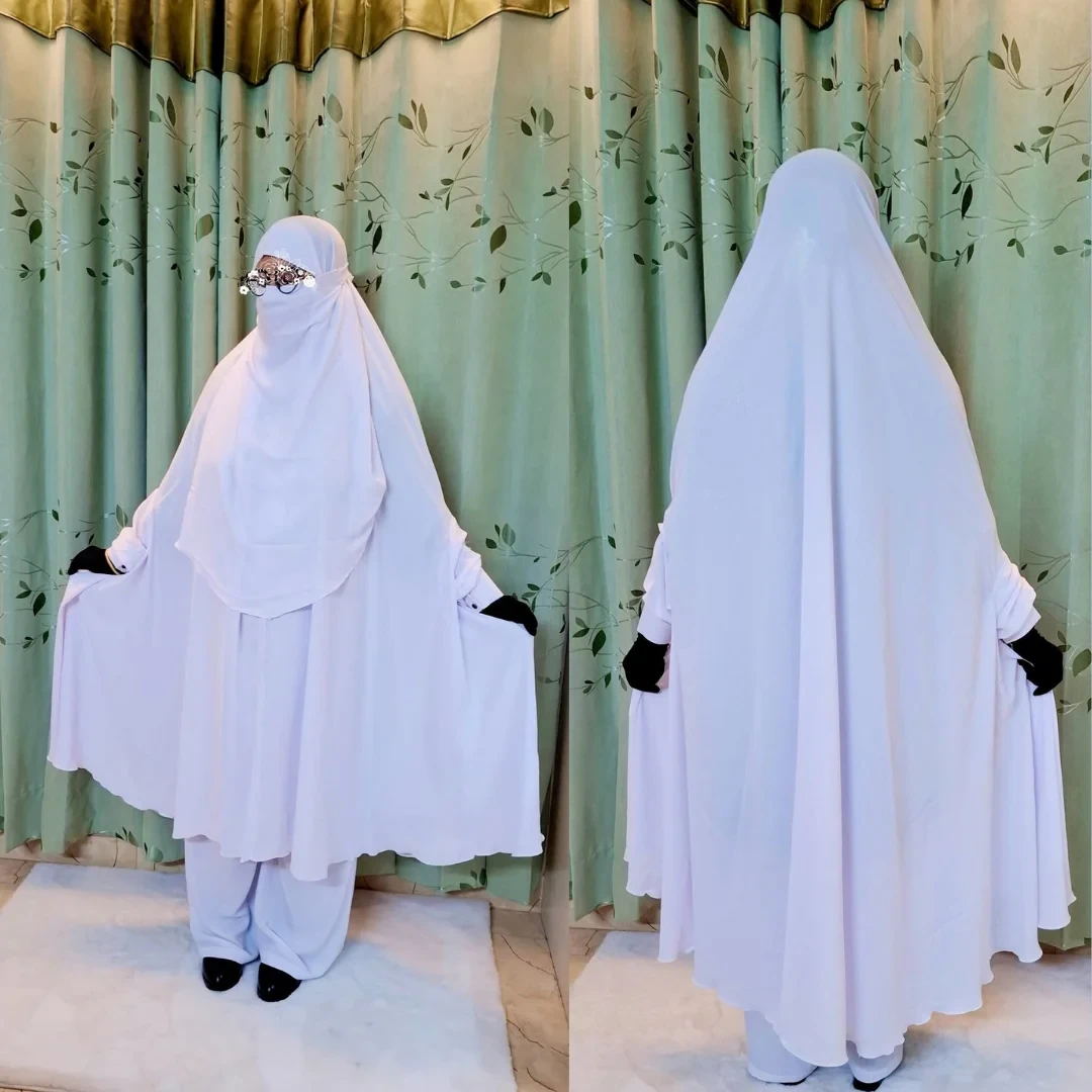 Hajj Cherry Georgette Fabric Khimar Set CG124