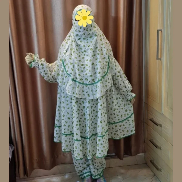 Woman Cotton Khimar Set WCK100