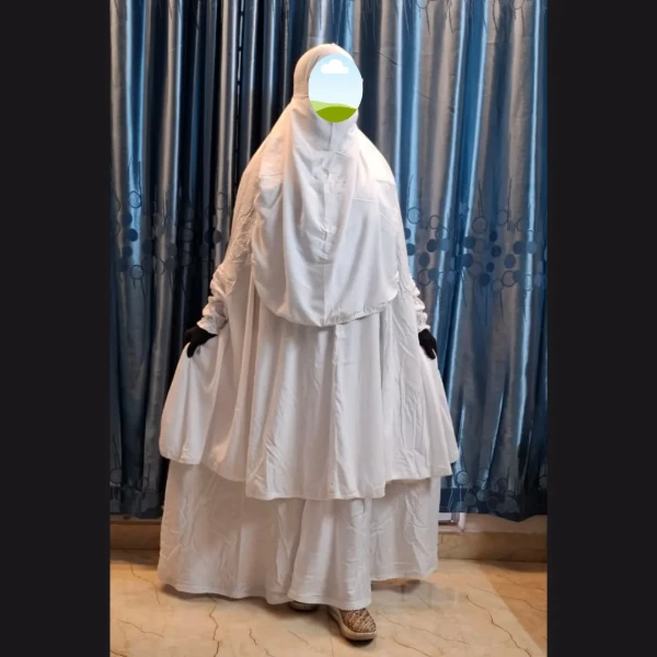 Lilen Fabric Khimar With Scart Set LF115