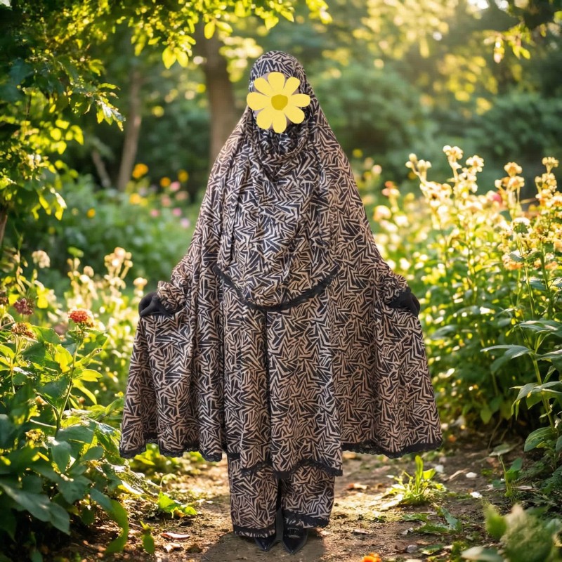 Woman Cotton Khimar Set WCK103