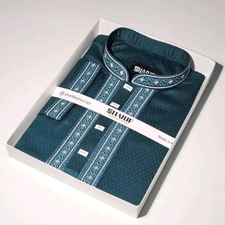 Premium Quality Ambroydary Cotton Biscos Panjabi P113