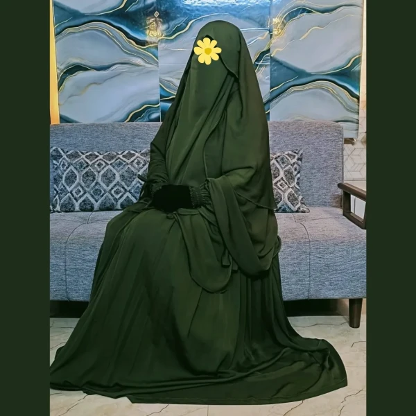 ? Cherry Fabrics Hoodie Hijab, Nose Niqab & Burkha Set Muttaki103