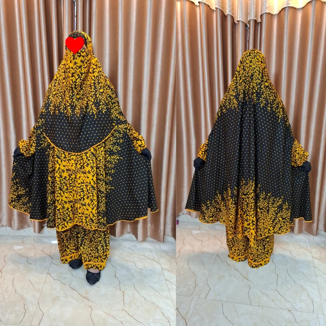 lilen fabric khimar set lf118